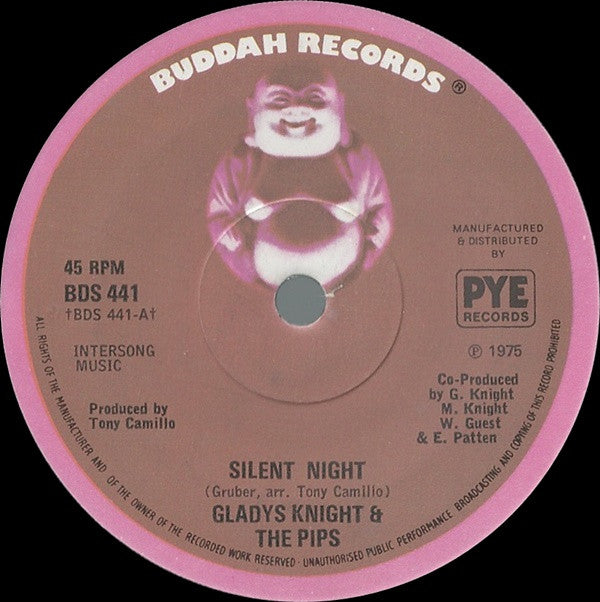 Gladys Knight And The Pips : Silent Night (7", Sol)
