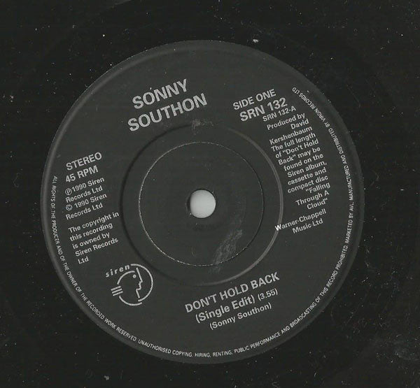Sonny Southon : Don't Hold Back (7")