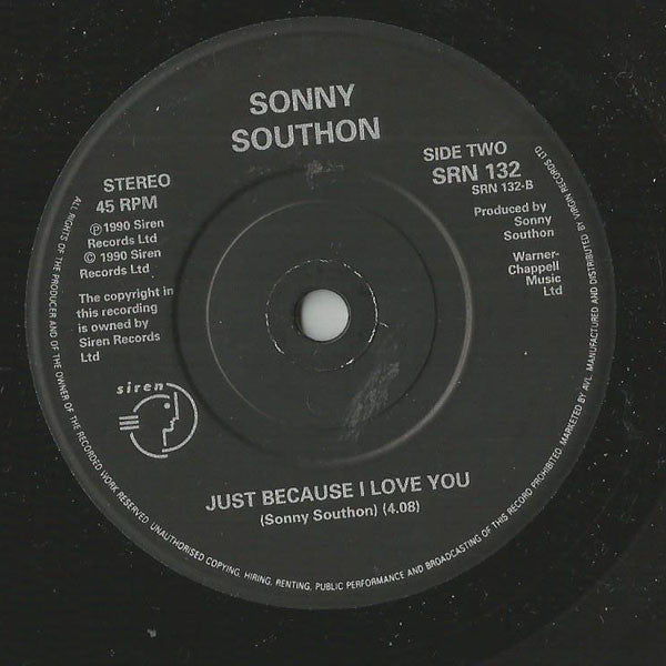 Sonny Southon : Don't Hold Back (7")