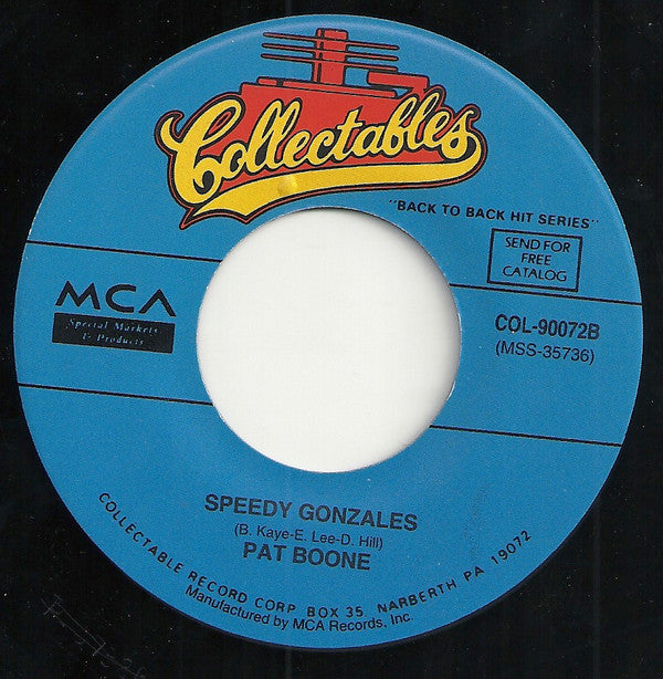 Pat Boone : Moody River / Speedy Gonzales (7", Single, RE)