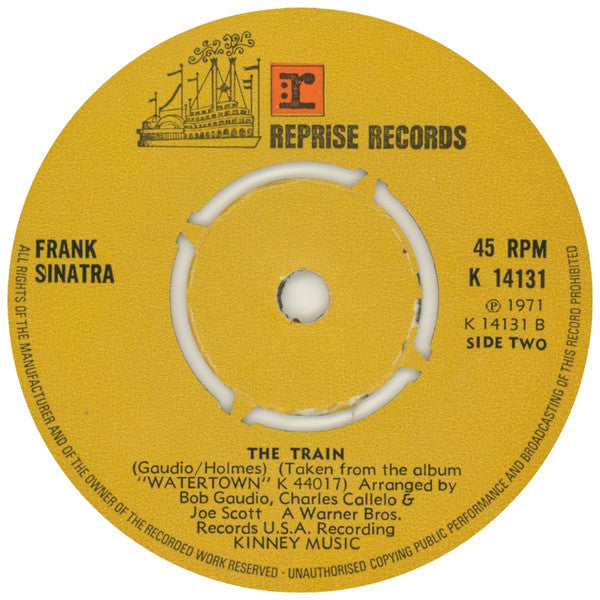 Frank Sinatra : Rain In My Heart (7", Single)