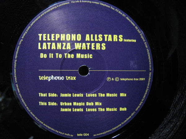 Telephono Allstars : Do It To The Music (2x12")