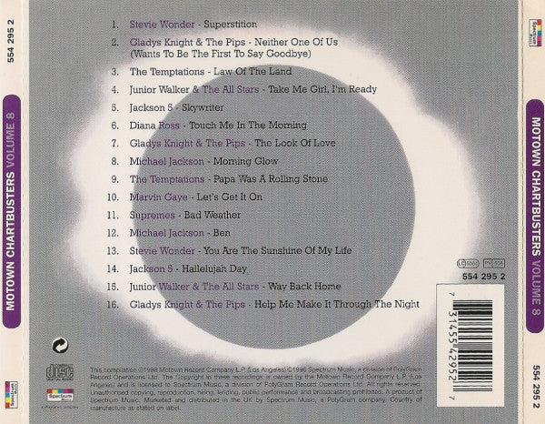Various : Motown Chartbusters Volume 8 (CD, Comp, RE)