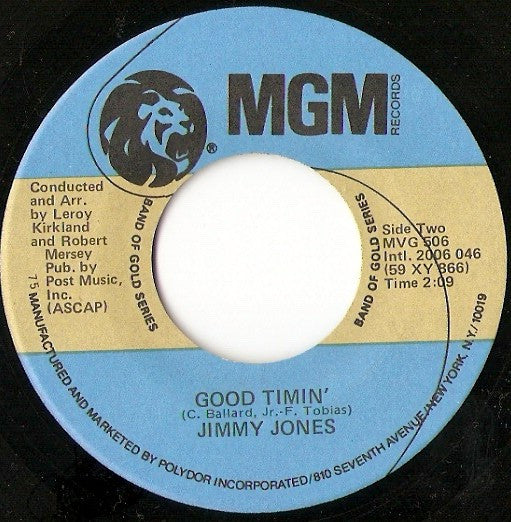 Jimmy Jones : Good Timin' / Handy Man (7", RE)