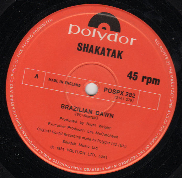 Shakatak : Brazilian Dawn (12")