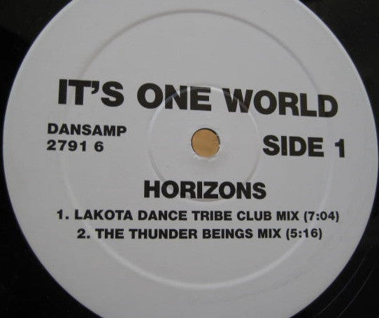 It's One World : Horizons (12", Promo)