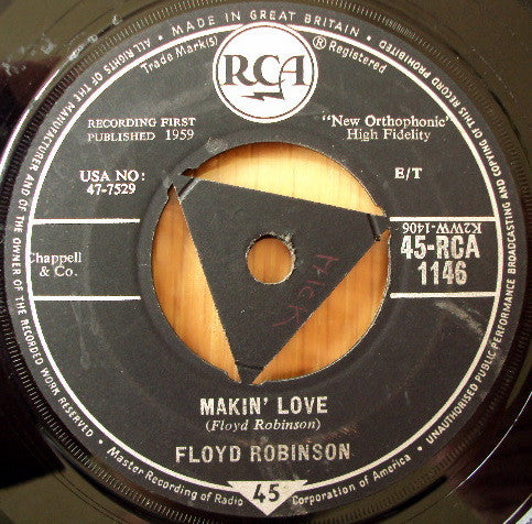 Floyd Robinson : Makin' Love (7", Tri)