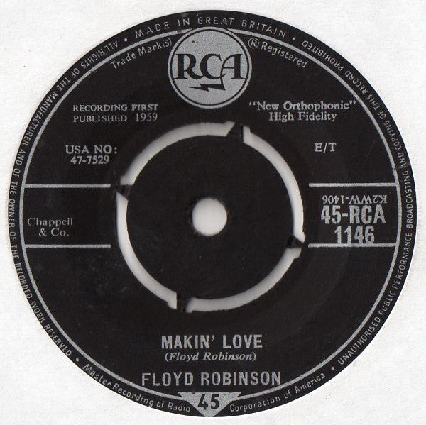 Floyd Robinson : Makin' Love (7", Tri)