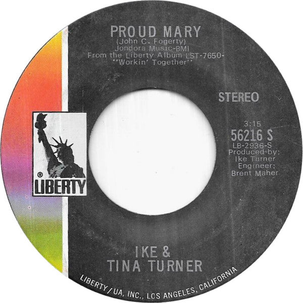 Ike & Tina Turner : Proud Mary (7")