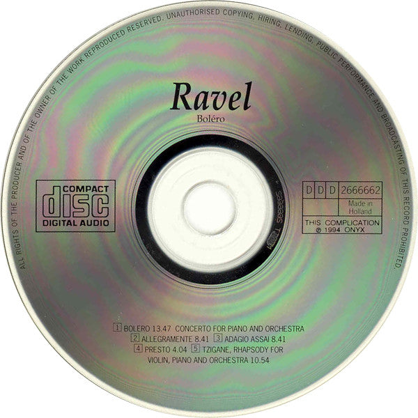 Maurice Ravel : Boléro • Tzigane (CD, Comp)