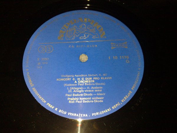 Wolfgang Amadeus Mozart : Koncert C. 21 C Dur  K. 467 / Koncert C. 24 C Moll K. 491 (LP, RP)