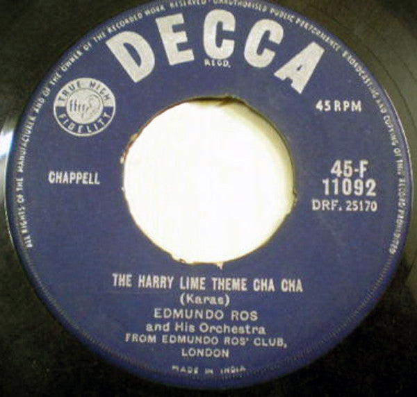 Edmundo Ros & His Orchestra : Love Is A Many-Splendoured Thing / The Harry Lime Theme (7", Single)
