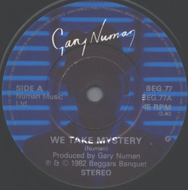 Gary Numan : We Take Mystery (To Bed) (7", Single)