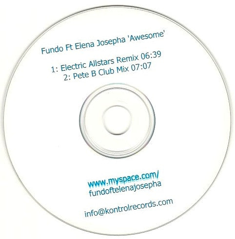 Fundo : Awesome (CDr, Single, Promo)