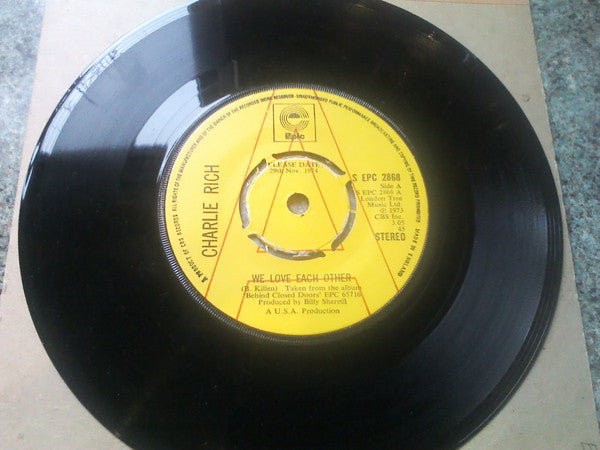 Charlie Rich : We Love Each Other (7", Single, Promo, Kno)