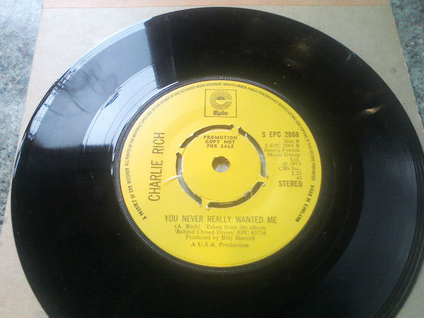 Charlie Rich : We Love Each Other (7", Single, Promo, Kno)