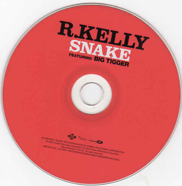 R. Kelly Featuring Big Tigger : Snake (CD, Single, Enh)