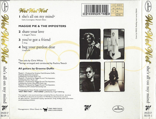 Wet Wet Wet : She's All On My Mind (CD, Single, Ltd, CD2)