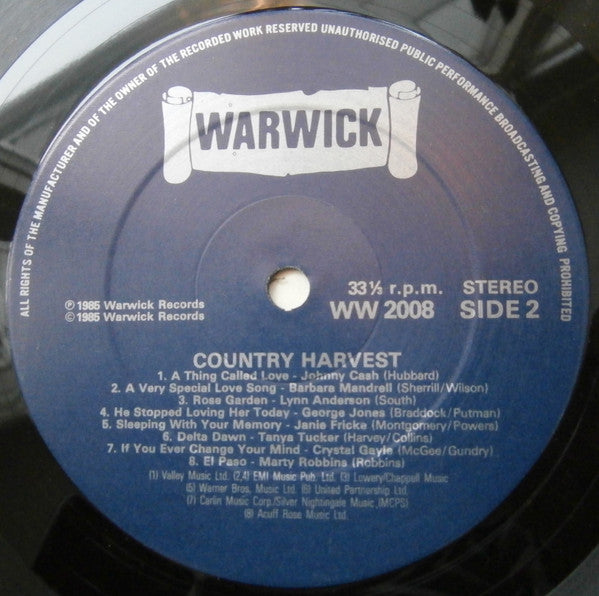 Various : Country Harvest (LP, Comp)