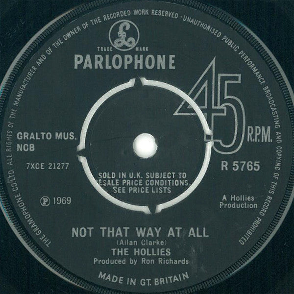 The Hollies : Sorry Suzanne (7", Single, Pus)