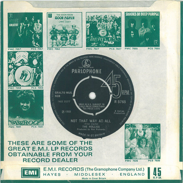 The Hollies : Sorry Suzanne (7", Single, Pus)