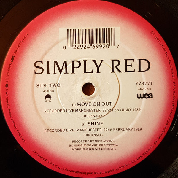 Simply Red : If You Don't Know Me By Now (12", Single, Dam)