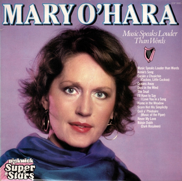 Mary O'Hara : Music Speaks Louder Than Words (LP, RE)