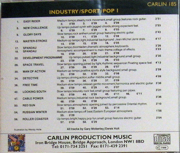 Gary Moberley / Derek Holt : Industry/Sport/Pop I (CD)