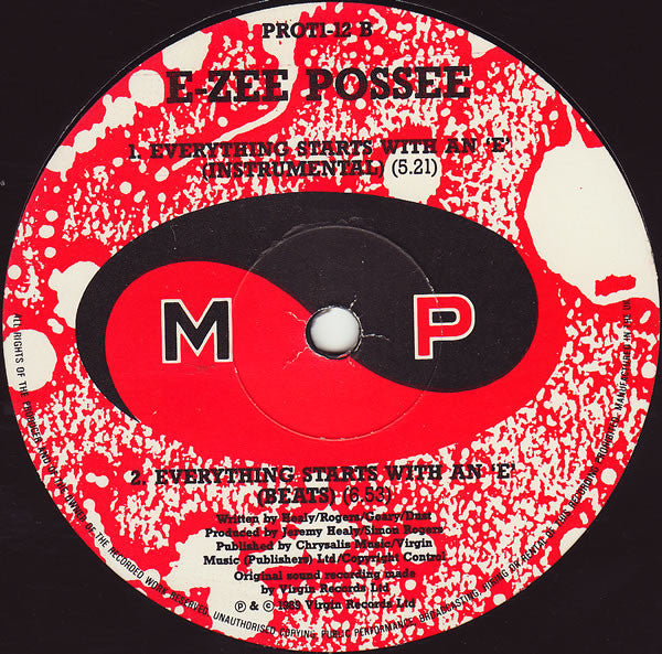E-Zee Possee : Everything Starts With An 'E' (12", M/Print)