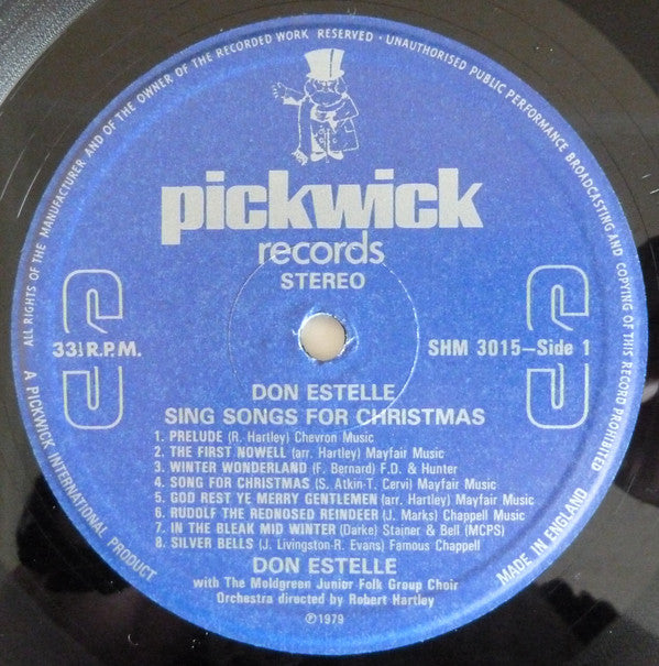 Don Estelle : Don Estelle Sings Songs For Christmas (LP)