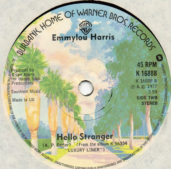 Emmylou Harris : (You Never Can Tell) C'est La Vie (7", Single)