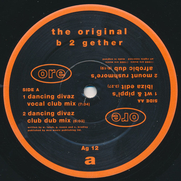 The Original : B 2 Gether (12", Ora)