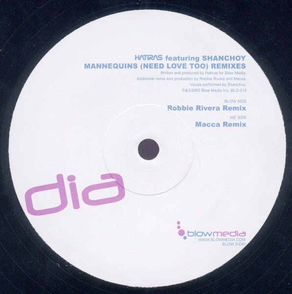 Hatiras Featuring Shanchoy : Mannequins (Need Love Too) (12")