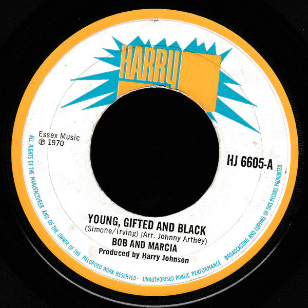 Bob & Marcia / The Jay Boys : Young, Gifted And Black (7", Single, Lar)