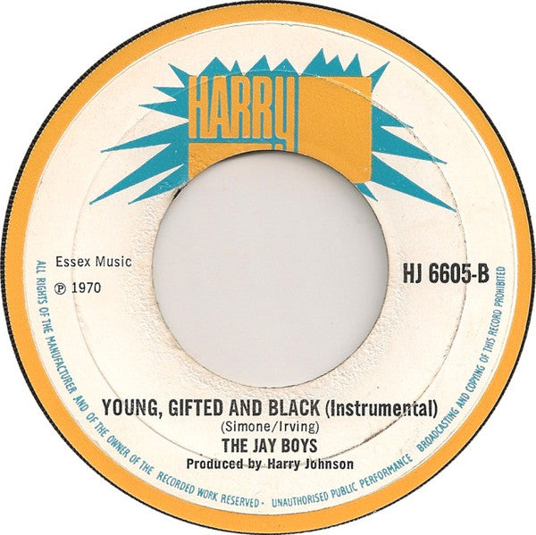 Bob & Marcia / The Jay Boys : Young, Gifted And Black (7", Single, Lar)