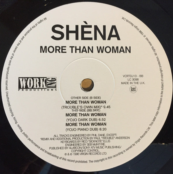 Shèna* : More Than Woman (2x12", Promo)