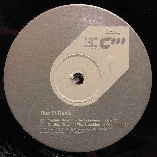 Rue St. Denis : Getting Down In The Sunshine (12", Promo)