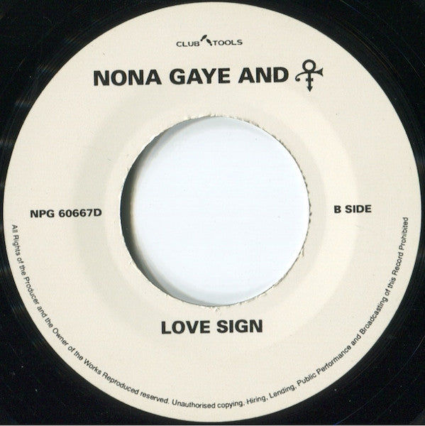 Margie Cox / Nona Gaye And The Artist (Formerly Known As Prince) : Standing At The Altar / Love Sign (7", Single, Jukebox, Ltd)