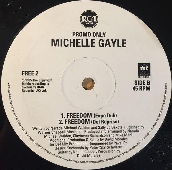 Michelle Gayle : Freedom (12", Promo)