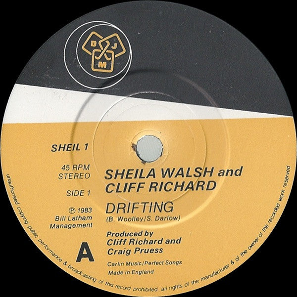 Sheila Walsh & Cliff Richard : Drifting (7")