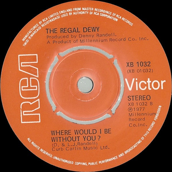 The Regal Dewy : Love Music (7")