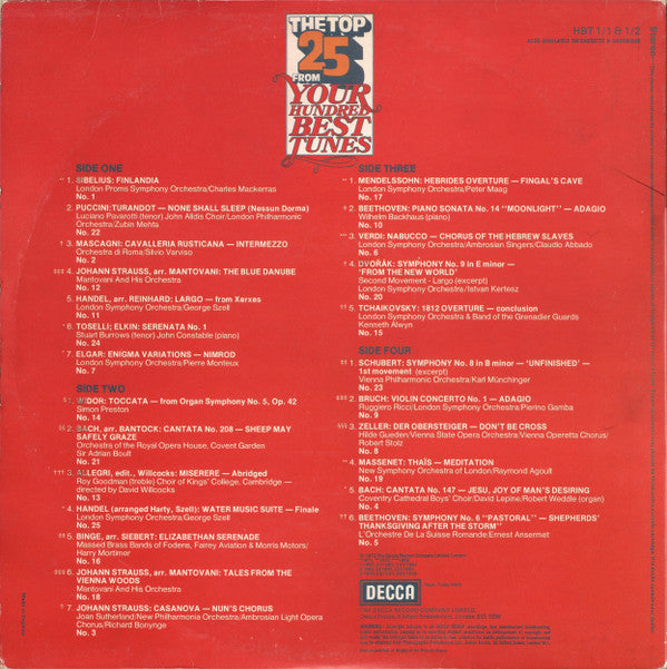 Various : The Top 25 From Your Hundred Best Tunes (2xLP, Comp)