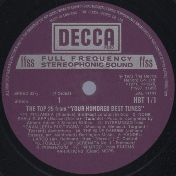 Various : The Top 25 From Your Hundred Best Tunes (2xLP, Comp)