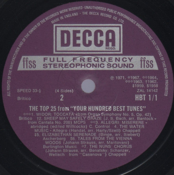 Various : The Top 25 From Your Hundred Best Tunes (2xLP, Comp)