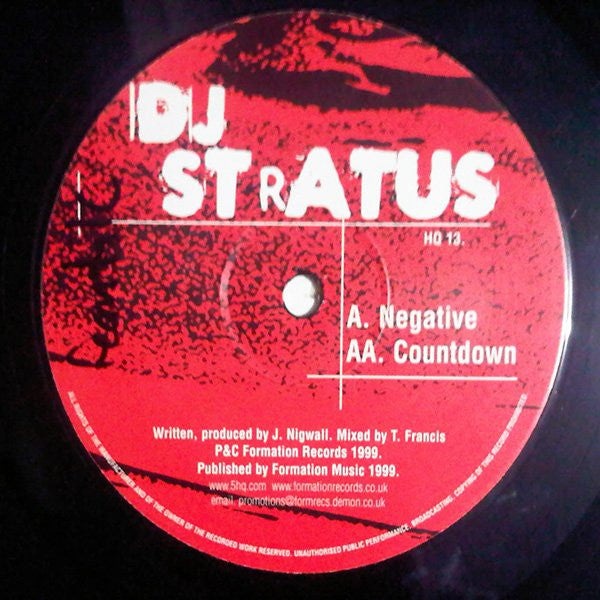 Stratus : Negative / Countdown (12")