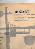Wolfgang Amadeus Mozart / Soloist: Oscar Shumsky / Los Angeles Philharmonic Orchestra Conducted By Alfred Wallenstein / The Little Orchestra Of New York Conducted By Thomas Scherman : Symphony No 35 In D Major (Haffner) K.385, Violin Concerto No 5 In A Major, K.219 (LP, Mono, Club)