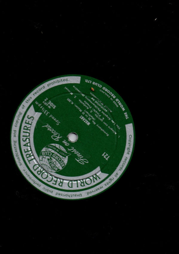 Wolfgang Amadeus Mozart / Soloist: Oscar Shumsky / Los Angeles Philharmonic Orchestra Conducted By Alfred Wallenstein / The Little Orchestra Of New York Conducted By Thomas Scherman : Symphony No 35 In D Major (Haffner) K.385, Violin Concerto No 5 In A Major, K.219 (LP, Mono, Club)