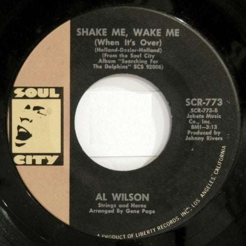 Al Wilson : I Stand Accused (7")