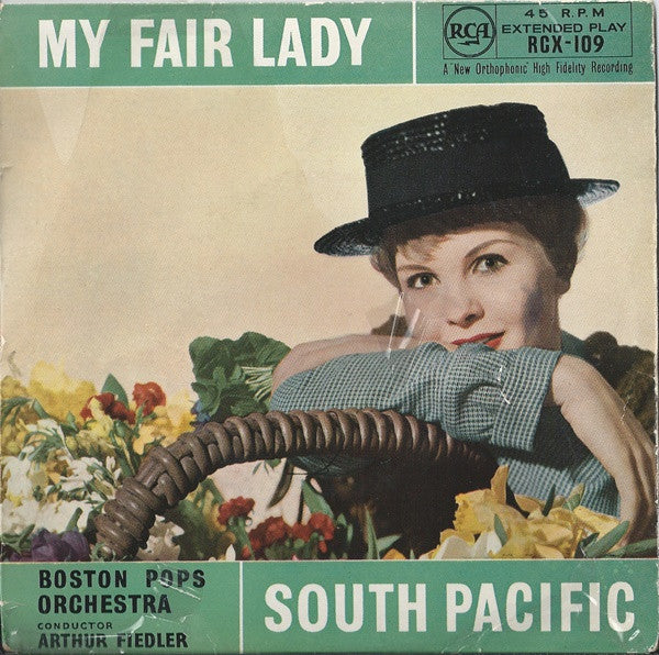 Boston Pops Orchestra, Arthur Fiedler : My Fair Lady / South Pacific (7", EP, Mono, 3 p)