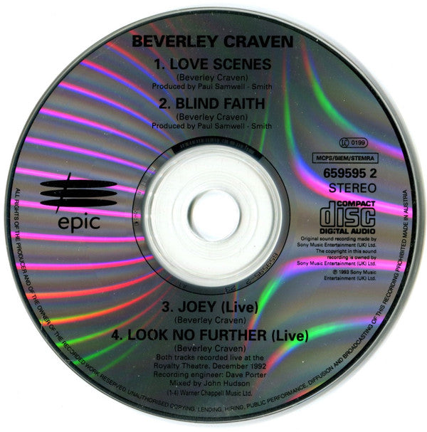 Beverley Craven : Love Scenes (CD, Single)